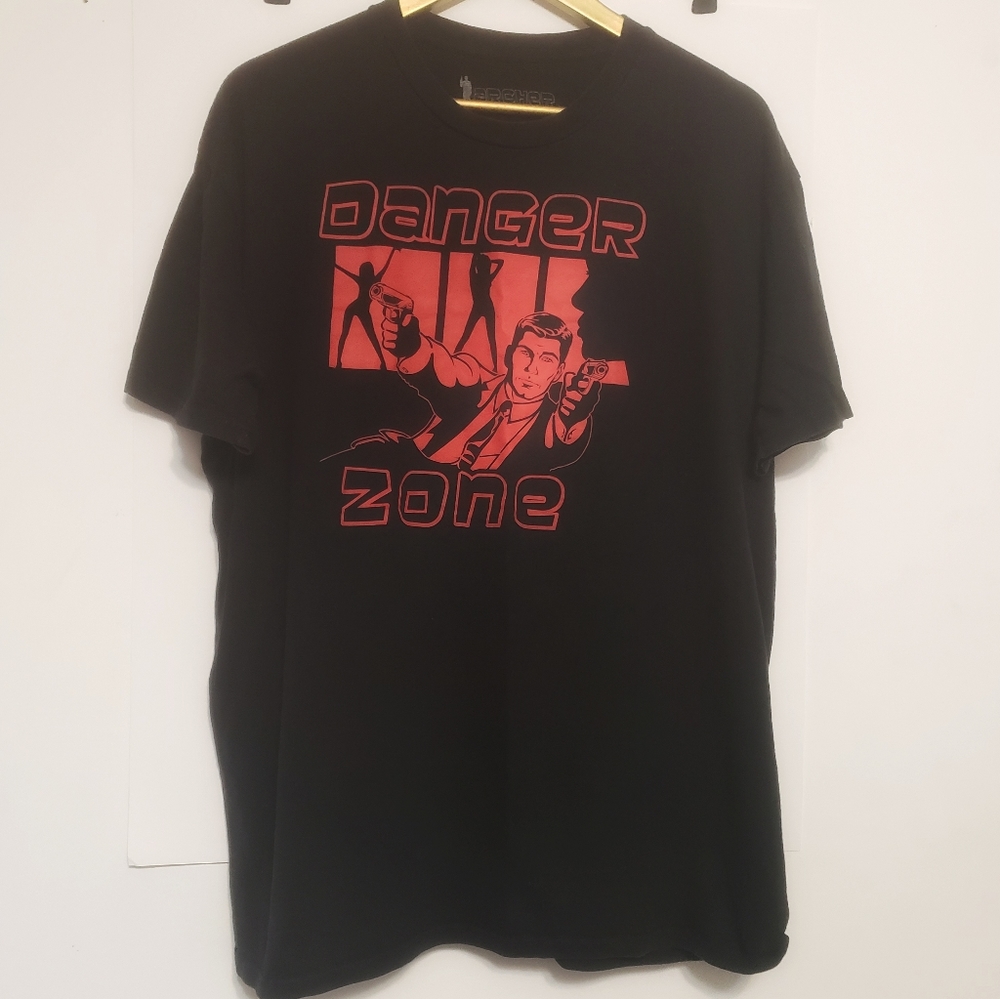 RIPPLE JUNCTION Archer Danger Zone graphic tee